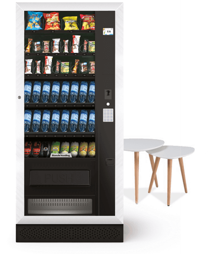 Distributeur automatique de boissons friaches et en-cas